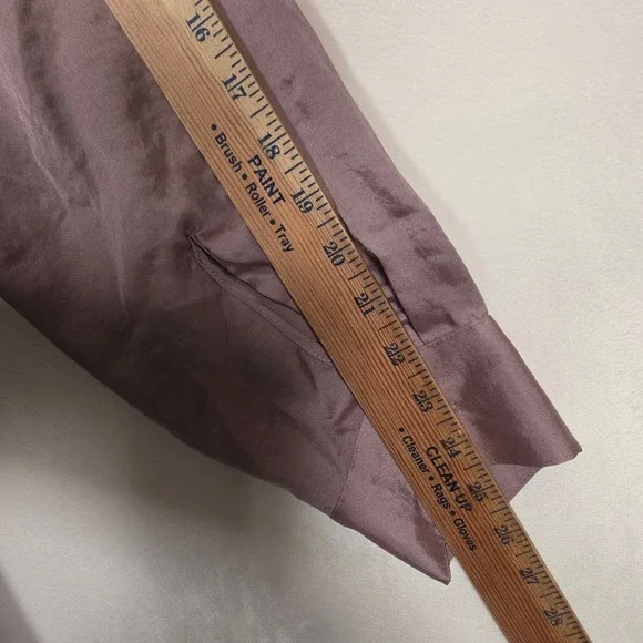 Maurices Button Down Shirt Womens 2X Mauve Satin Minimalist Office Professional - Picture 6 of 14